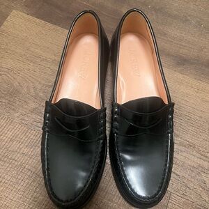 J. Crew Black Loafers